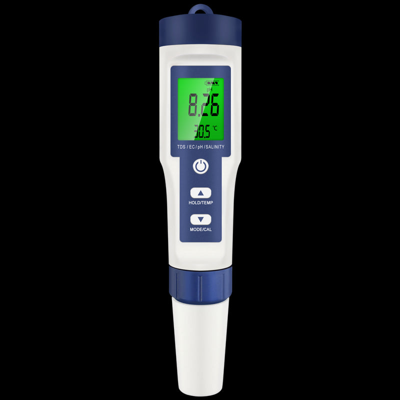 5 In 1 Digital PH TDS EC Meter Pen Salinity Temperature Tester