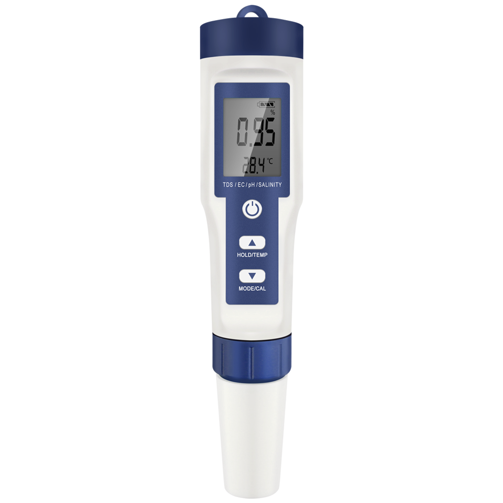 5 In 1 Digital PH TDS EC Meter Pen Salinity Temperature Tester