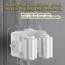 Self-Adhesive Mop Holder No-Drill Wall-Mounted Storage Rack
