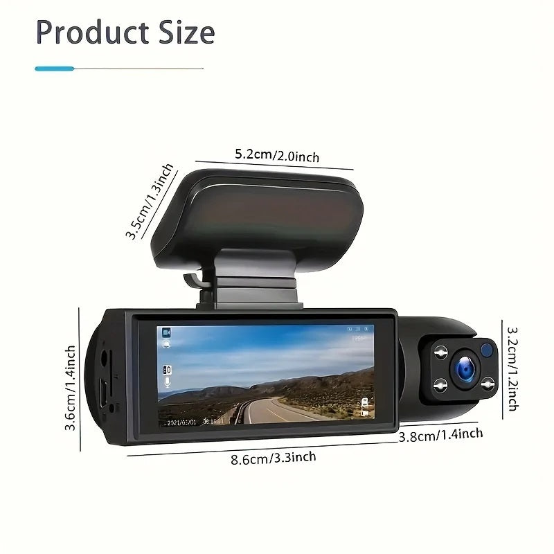 1080P WIFI Dual Camera Night Vision Dash Cam