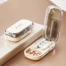 Portable Drug Tablet Medicine Dustproof Divider Organizer Crusher Pill Cutter