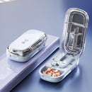 Portable Drug Tablet Medicine Dustproof Divider Organizer Crusher Pill Cutter