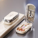 Portable Drug Tablet Medicine Dustproof Divider Organizer Crusher Pill Cutter