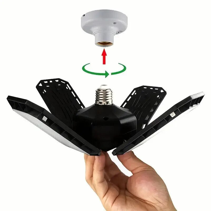 Super Bright Garage Lighting LED Shop Light With Adjustable Panels