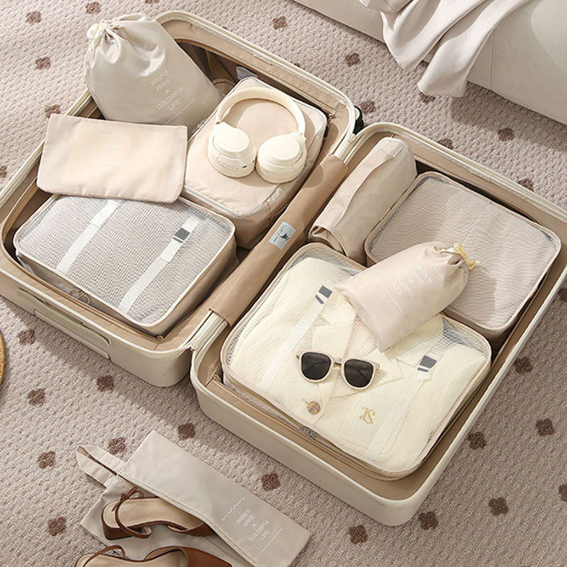 Travel Storage Bag Set Clothing Sorting Bags Packing Cubes