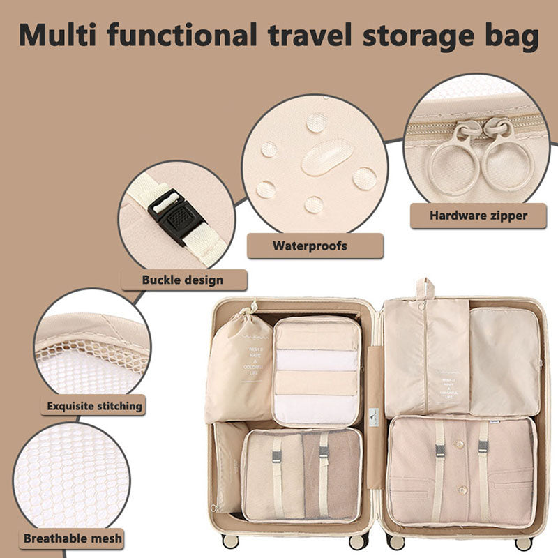 Travel Storage Bag Set Clothing Sorting Bags Packing Cubes