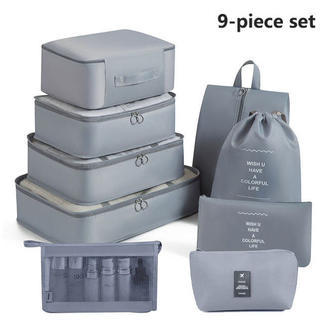 Travel Storage Bag Set Clothing Sorting Bags Packing Cubes