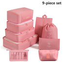 Travel Storage Bag Set Clothing Sorting Bags Packing Cubes