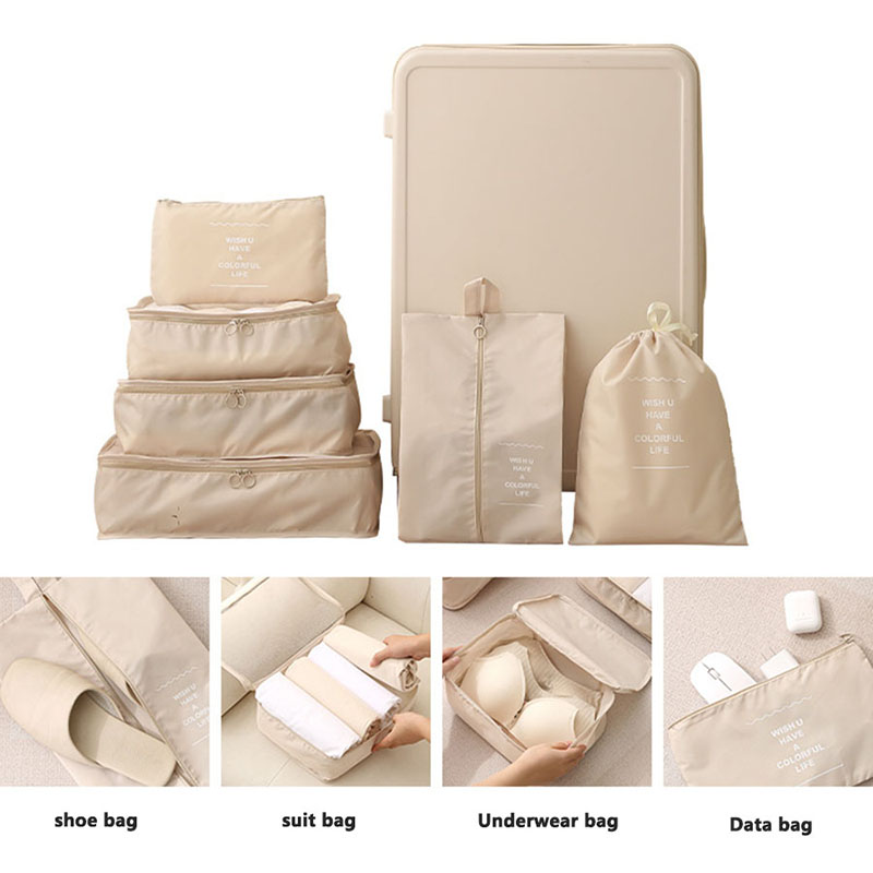Travel Storage Bag Set Clothing Sorting Bags Packing Cubes