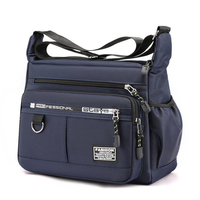 Men's Casual Multi-layer Pocket Fashion Single Shoulder Crossbody Messenger Bag
