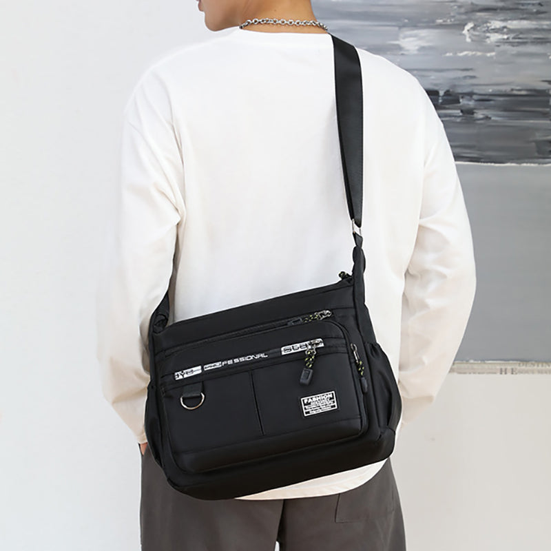 Men's Casual Multi-layer Pocket Fashion Single Shoulder Crossbody Messenger Bag