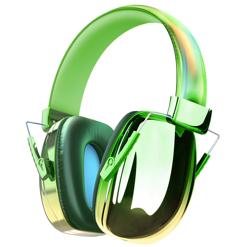 Fashionable Electroplated Earmuffs Kids Hearing Protector Anti-noise Headphones