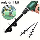 Garden Auger Spiral Drill Bit With 3/8" Hex Drive Drill