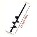 Garden Auger Spiral Drill Bit With 3/8" Hex Drive Drill