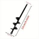 Garden Auger Spiral Drill Bit With 3/8" Hex Drive Drill