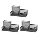 Mesh Desk Organizer Office Supplies Caddy with Pencil Holder and Storage Baskets