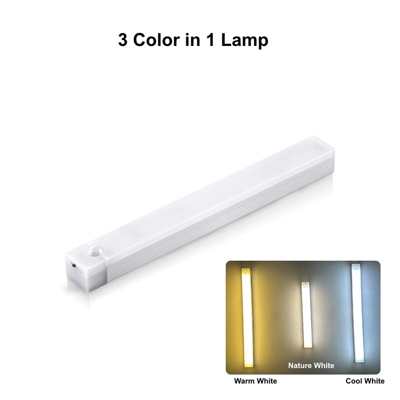 USB Rechargeable Motion Sensor LED Bar Light