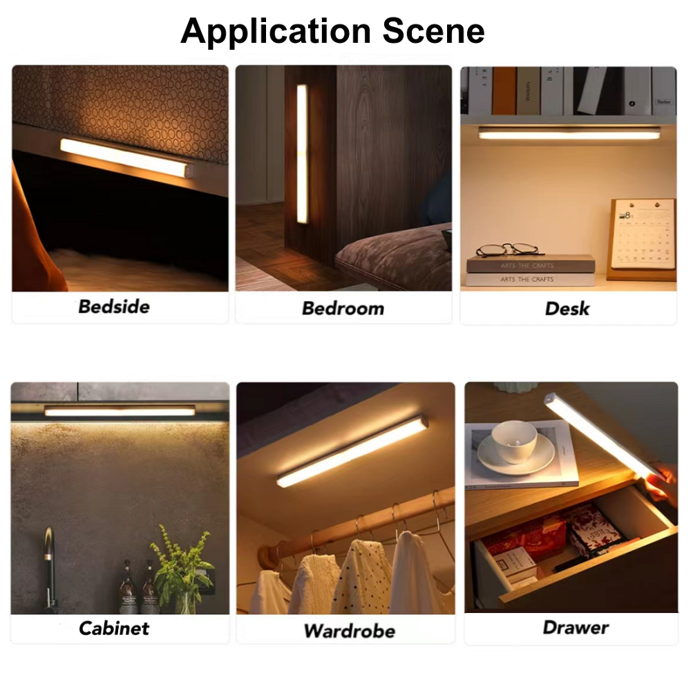 USB Rechargeable Motion Sensor LED Bar Light