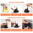 Long Suction Cup Pole Interactive Bell and Feather Wand Cat Teaser Toy