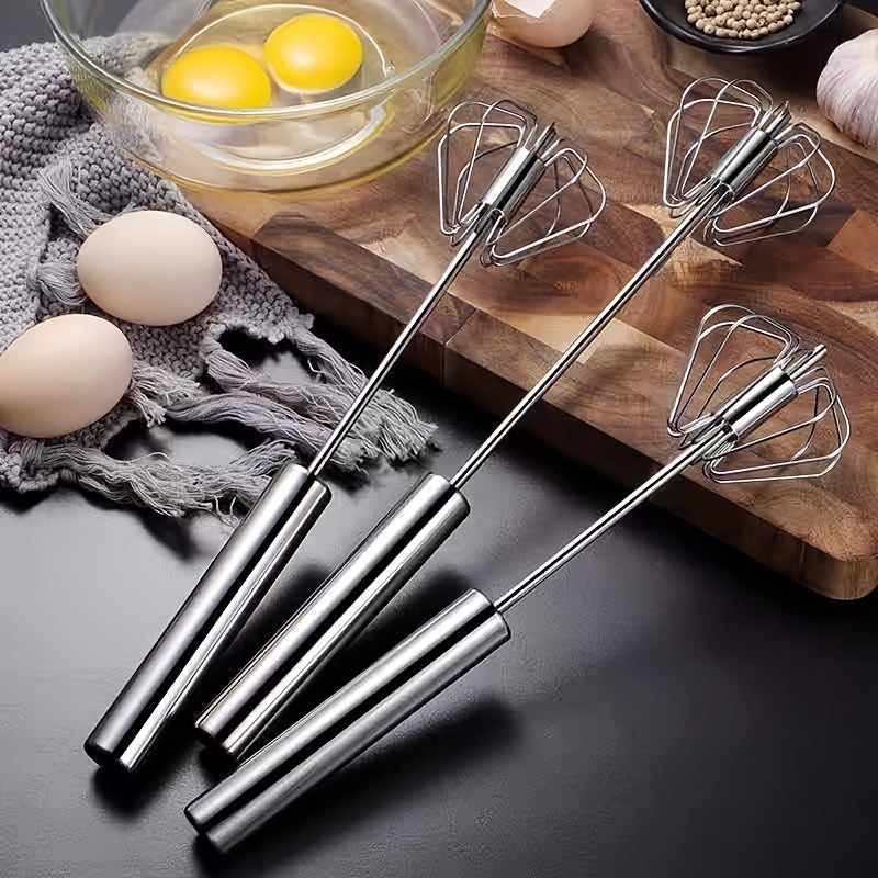 Stainless Steel Egg Beater Durable Semi-Automatic Mixer