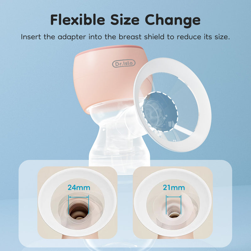 Electric Breast Pumps Nipple Tunnel Narrow Connector Silicone Flange Inserts