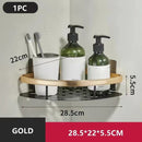 No Drill Wall Mounted Shower Corner Rack Bathroom Kitchen Accessories