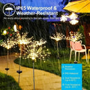 Solar Fireworks Lights Outdoor Waterproof Solar Garden Lights