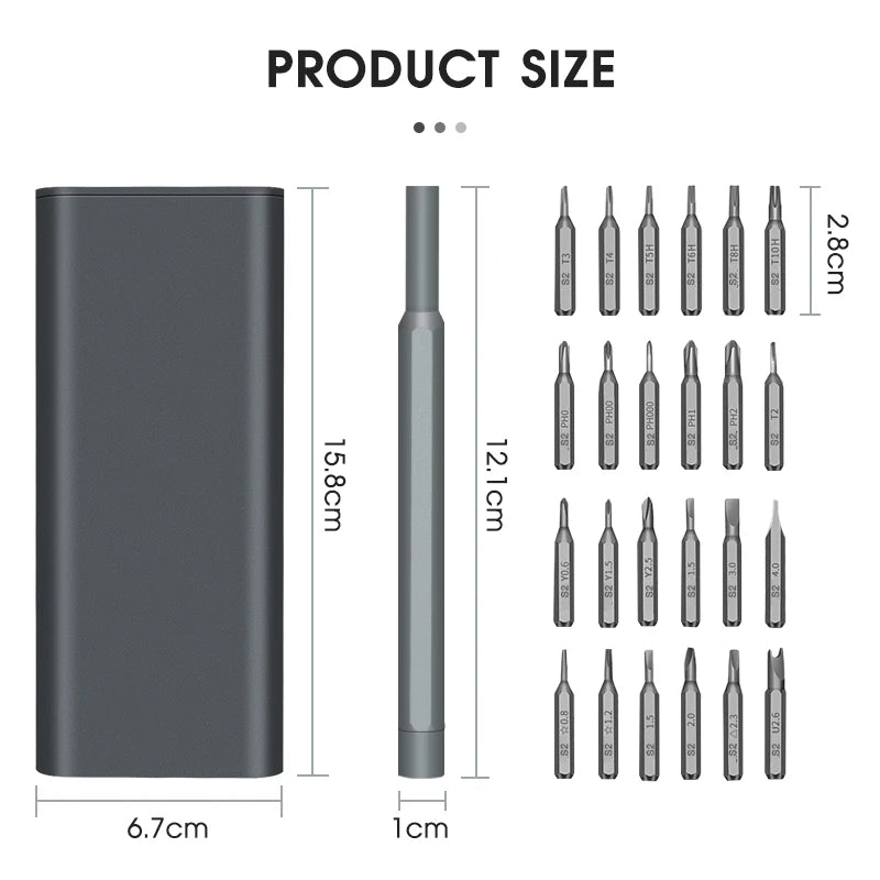 26 in 1 Precision Screwdriver Set Multifunctional Mini Repair Tool