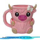 3D Printed Highland Cow Ice Pint Holder Dessert Cup