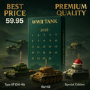 Advent Christmas Calendars 24-Day 2D Acrylic Iconic Tank Ornament Calendar