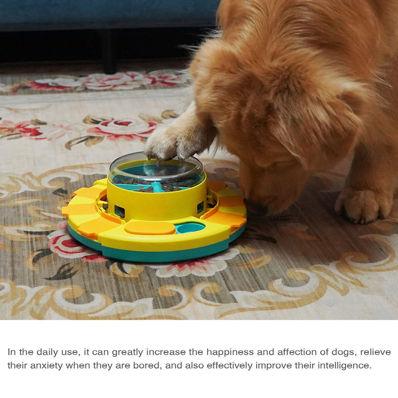 Dog Puzzle Toys Treat Popper Slow Feeder Interactive Food Dispenser