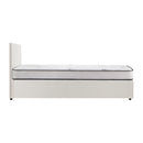 Double Size Boucle Gas Lift Bed Frame with Mattress Set