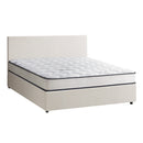 Double Size Boucle Gas Lift Bed Frame with Mattress Set
