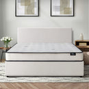 Double Size Boucle Gas Lift Bed Frame with Mattress Set