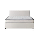 Double Size Boucle Gas Lift Bed Frame with Mattress Set