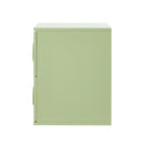 Green Bedside Table Nightstand with Two Drawers Storage Cabinet