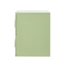 Green Bedside Table Nightstand with Two Drawers Storage Cabinet