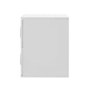 White Bedside Table Nightstand with Two Drawers Storage Cabinet