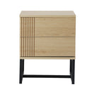 Metal Bedroom Bedside Tables with Two Drawers