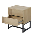 Metal Bedroom Bedside Tables with Two Drawers