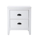 Vintage Bedside Table Nightstand with Two Drawers