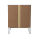 Vintage Bedside Table Nightstand with Two Drawers