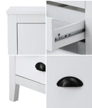 Vintage Bedside Table Nightstand with Two Drawers