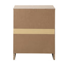 Natural Bedside Table Nightstand with 2 Drawers