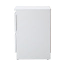 White Bedside Table Nightstand with 2 Drawers
