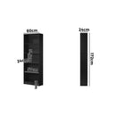 Black 5-Tier Bookshelf Display Shelf