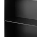 Black 5-Tier Bookshelf Display Shelf
