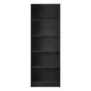 Black 5-Tier Bookshelf Display Shelf
