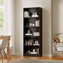 Black 5-Tier Bookshelf Display Shelf