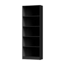 Black 5-Tier Bookshelf Display Shelf